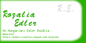 rozalia edler business card